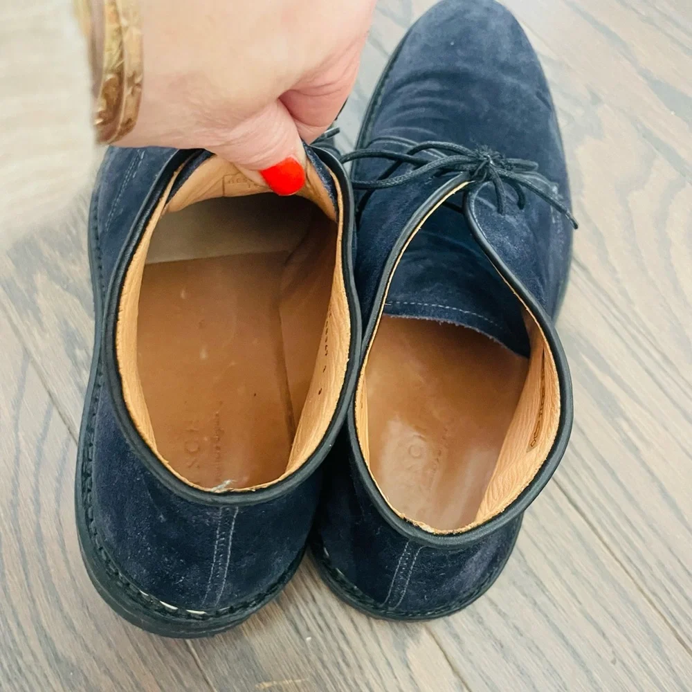 HESCHUNG GENET DESERT BOOT SUEDE BLUE FRANCE